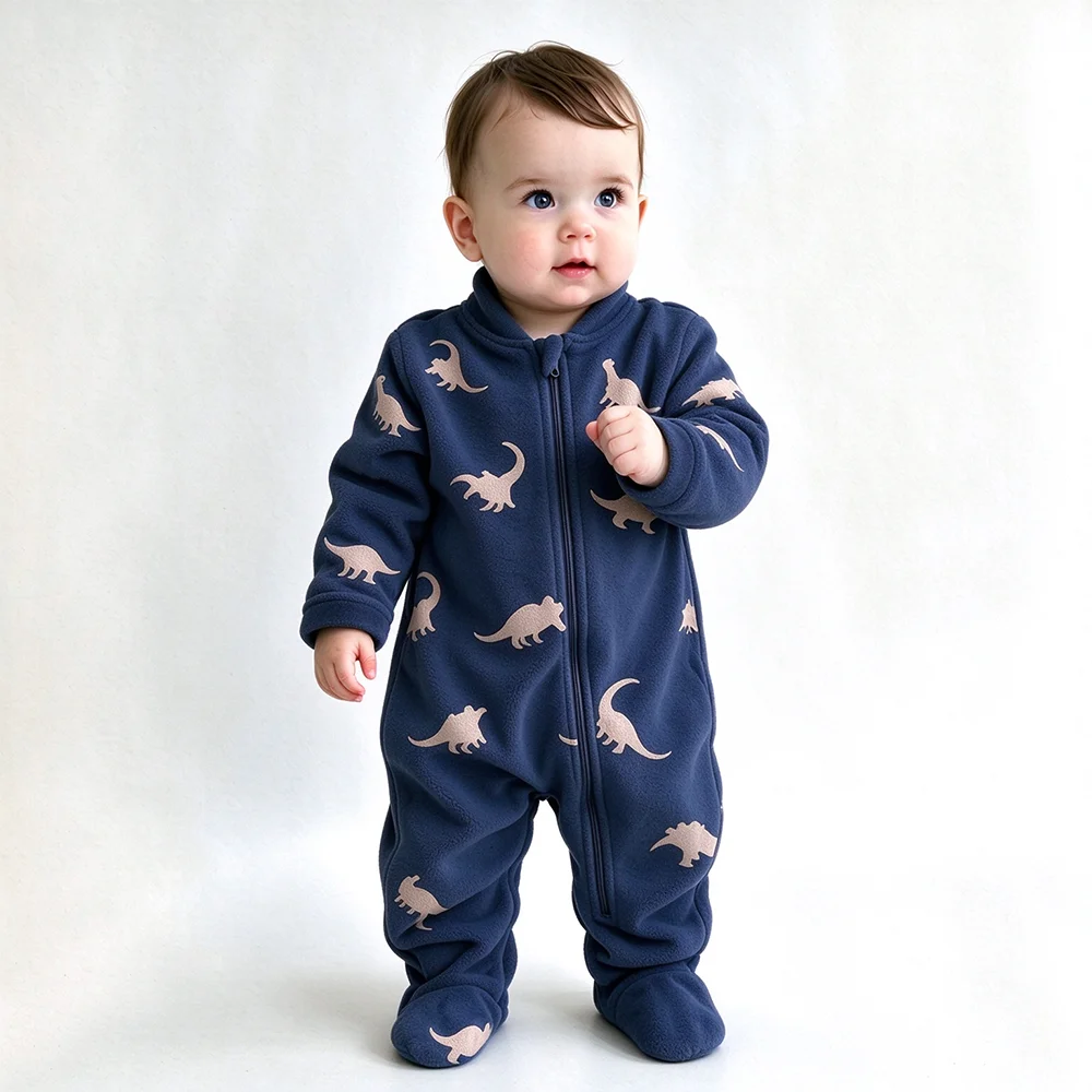 Miękki, ciepły kombinezon dla  – Cotton Baby Onesies Zipper recenzja i cena