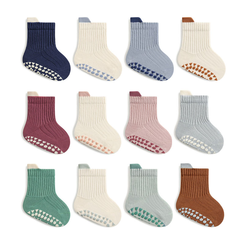 3-parowe dziecięce bawełniane  – Unisex Baby Socks Non Slip recenzja i cena