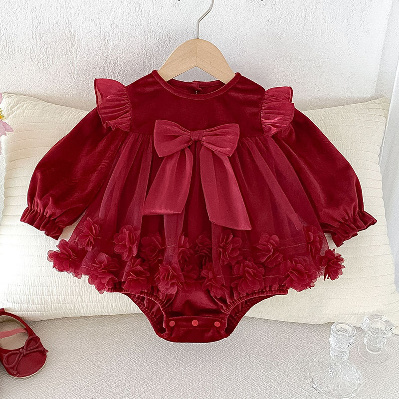 Jesienne ubranka dla noworodka – Newborn Baby Girl Romper Floral recenzja i cena