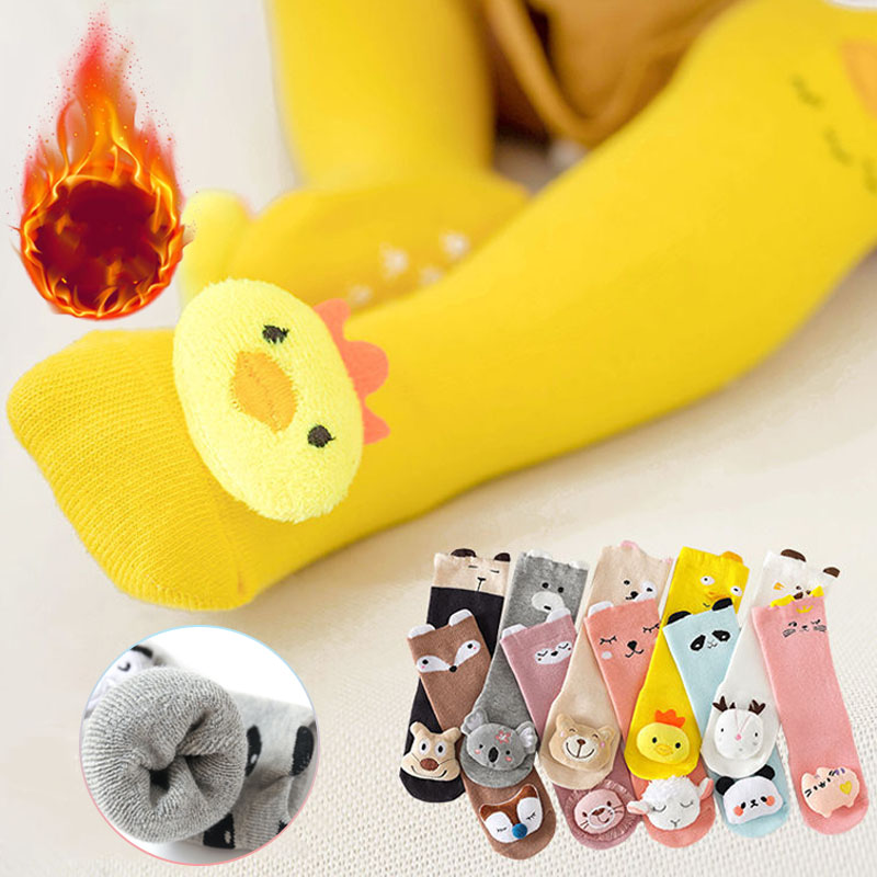Zimowe Grube Bawełniane Długie – Unisex Baby Socks Non Slip recenzja i cena